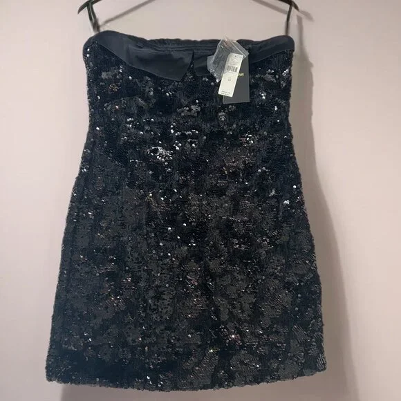 NWT Le Superbe Nominee + Anthropologie Tux Mini Sequin Dress - Picture 7 of 7